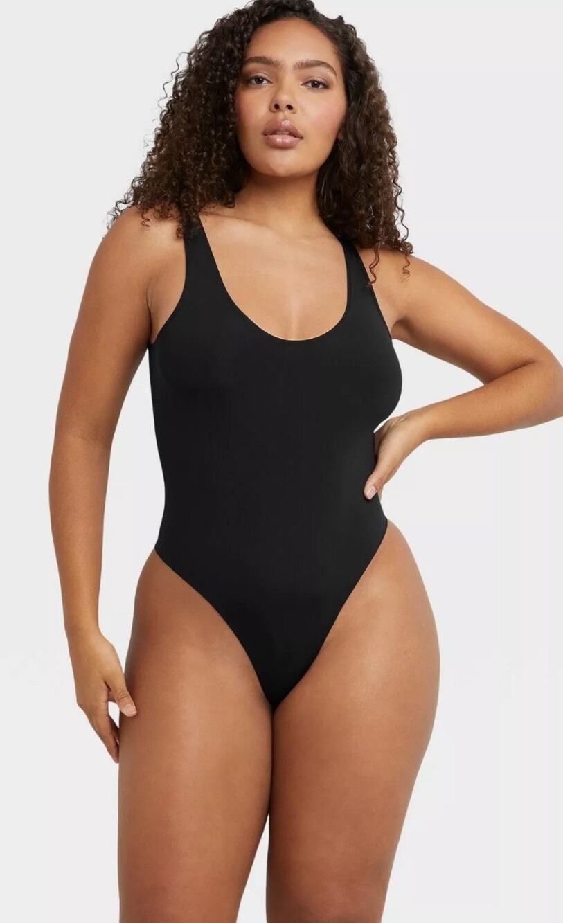 Maidenform M Women's Seamless Smoothing Bodysuit Size 3XL Black NWT